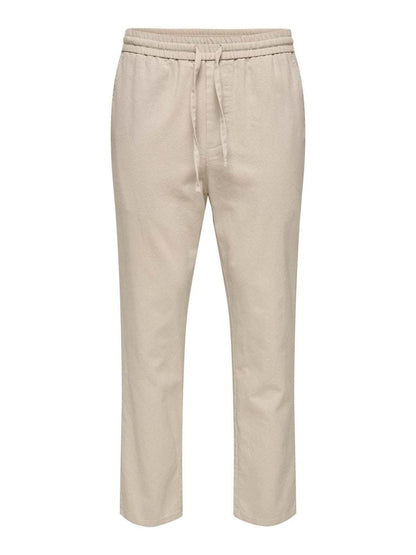 PANTALONE - ONLY & SONS ONSLINUS CROP 0007 COT LIN PNT NOOS