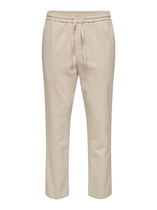 PANTALONE - ONLY & SONS ONSLINUS CROP 0007 COT LIN PNT NOOS