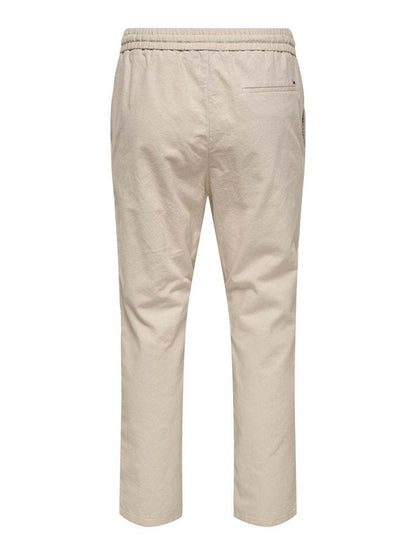 PANTALONE - ONLY & SONS ONSLINUS CROP 0007 COT LIN PNT NOOS