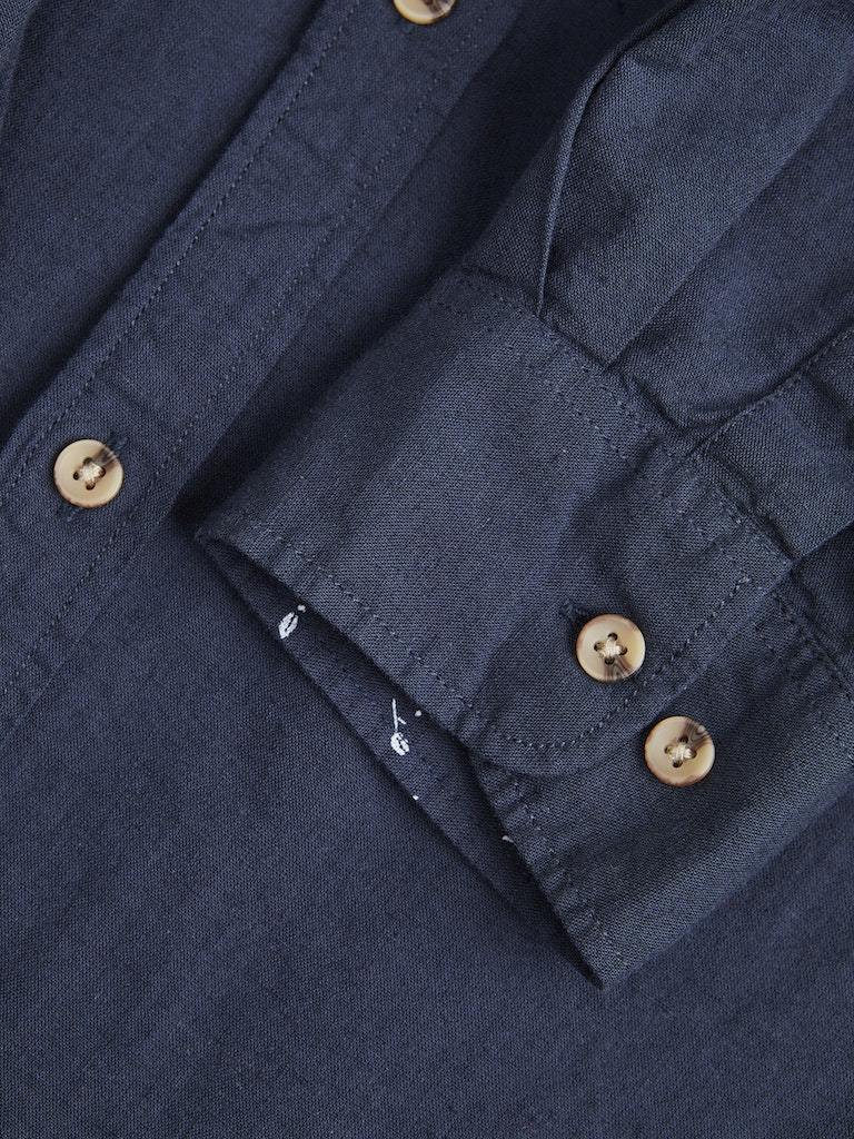 Camicia - Jack&Jones Jjlinen Blend Detail Shirt Ls