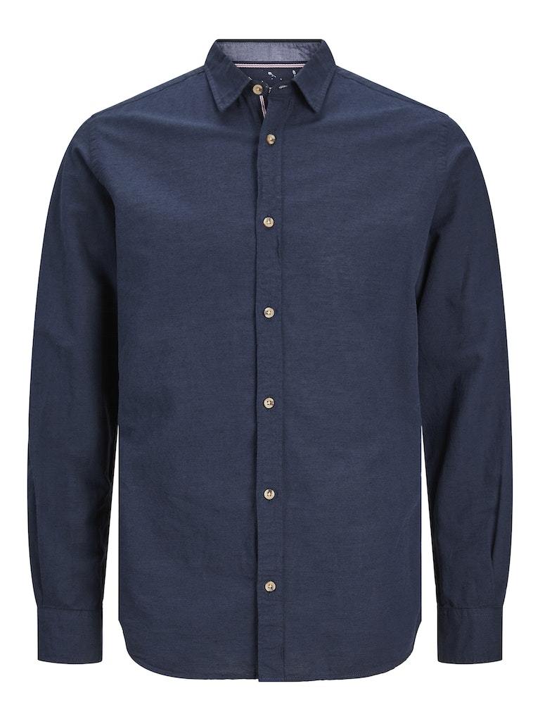 Camicia - Jack&Jones Jjlinen Blend Detail Shirt Ls