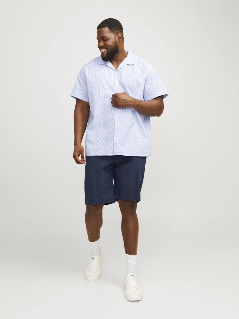 SHORTS - JACK&JONES JPSTDAVE JJLINEN BLEND SHORTS PLS