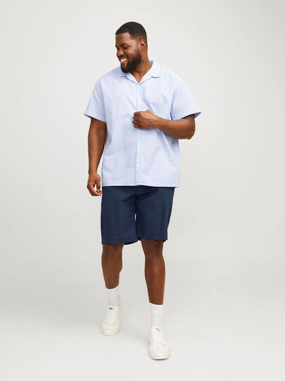 SHORTS - JACK&JONES JPSTDAVE JJLINEN BLEND SHORTS PLS