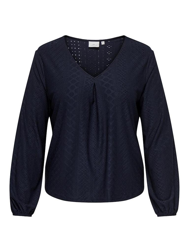 BLUSA - ONLY CARMAKOMA CARSANDRA L/S TOP JRS