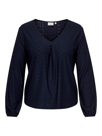 BLUSA - ONLY CARMAKOMA CARSANDRA L/S TOP JRS