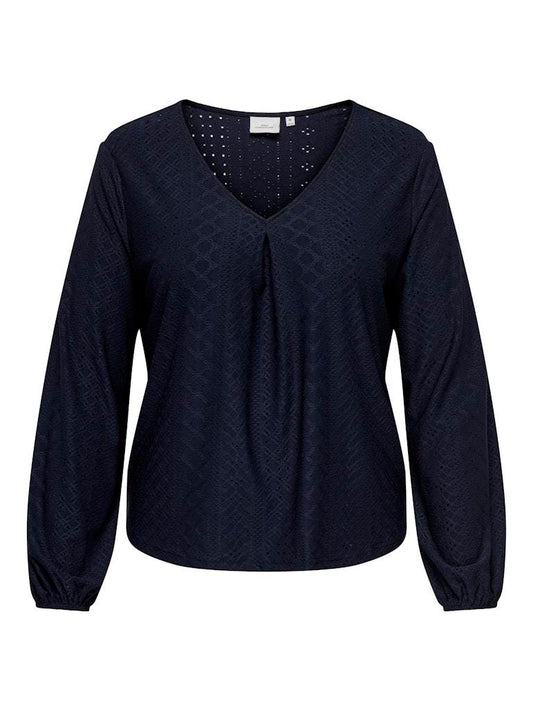 BLUSA - ONLY CARMAKOMA CARSANDRA L/S TOP JRS