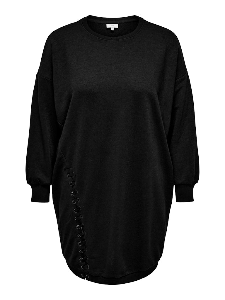 Only Carmakoma - Vestito Corto - Donna curvy | careya l/s oneck dress swt