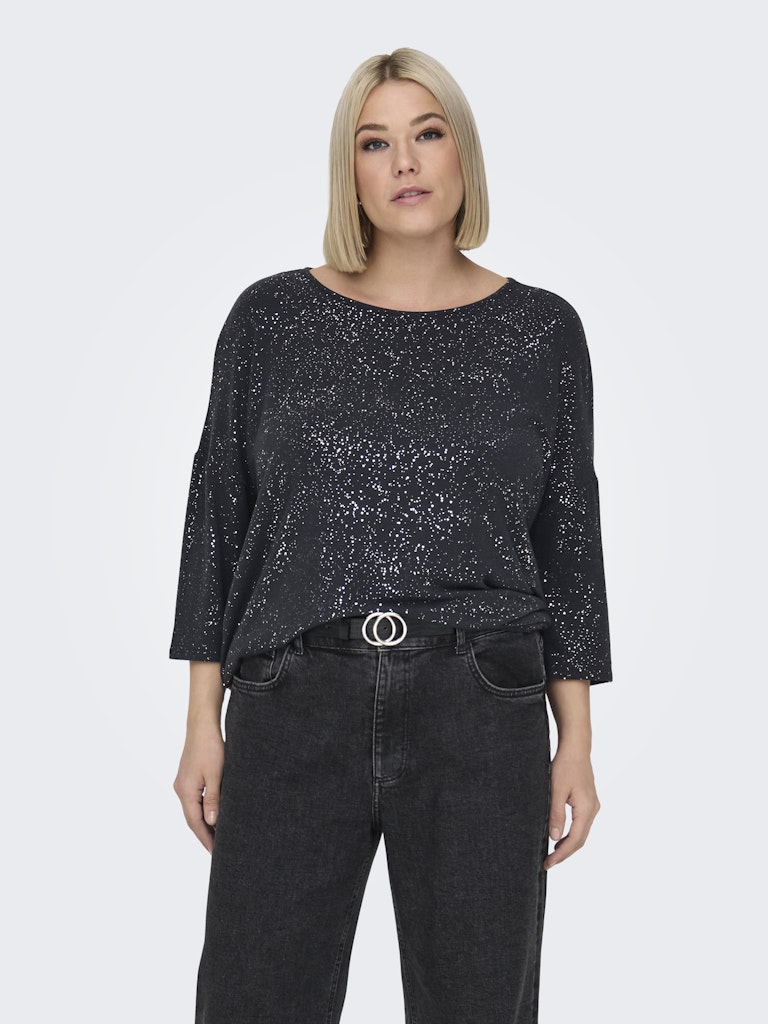 Only Carmakoma - Blusa - Donna curvy | carfoila 3/4 o-neck top jrs bf