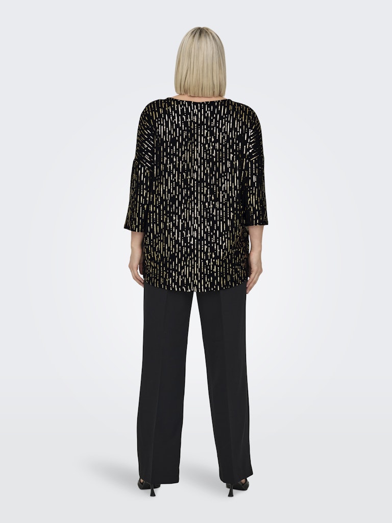Only Carmakoma - Blusa - Donna curvy | carfoila 3/4 o-neck top jrs bf