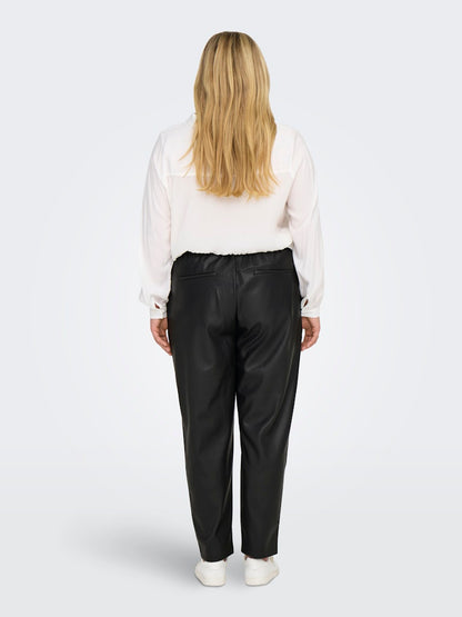 Only Carmakoma - Pantalone - Donna curvy | carmiri life mw faux lea cigarette pnt