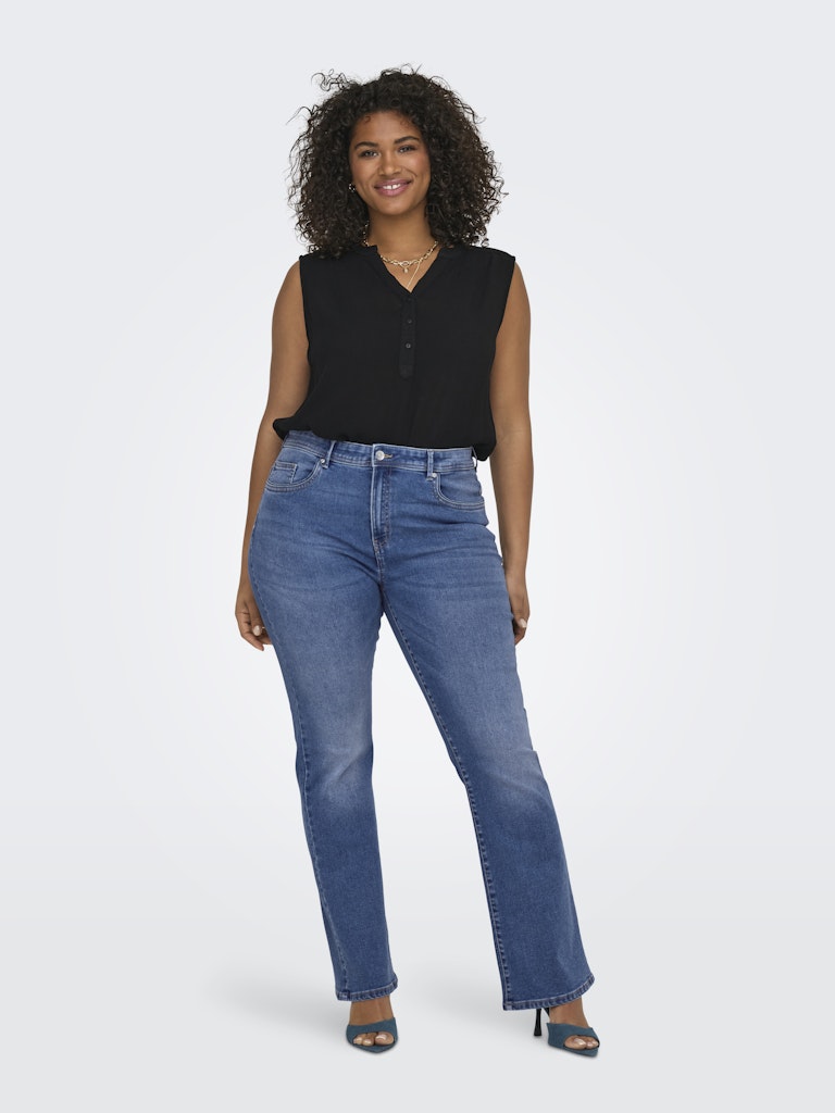 Only Carmakoma - Jeans - Donna curvy | carsally reg flared dnm bj114-3 noos