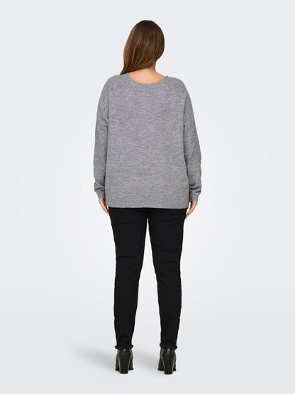 Only Carmakoma - Pullover - Donna curvy | carmanifesta ls revers.pullover knt bf