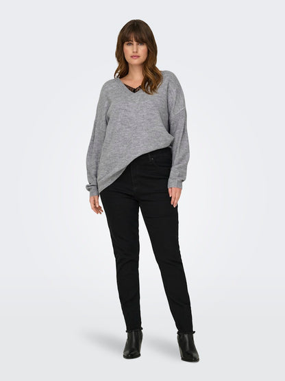 Only Carmakoma - Pullover - Donna curvy | carmanifesta ls revers.pullover knt bf