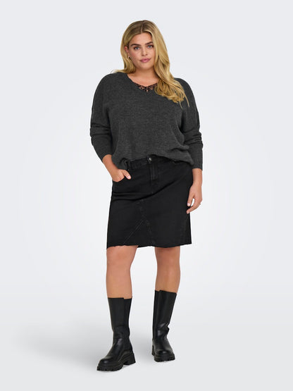 Only Carmakoma - Pullover - Donna curvy | carmanifesta ls revers.pullover knt bf