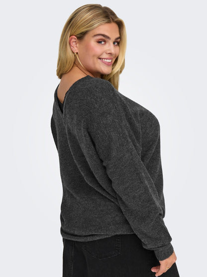 Only Carmakoma - Pullover - Donna curvy | carmanifesta ls revers.pullover knt bf