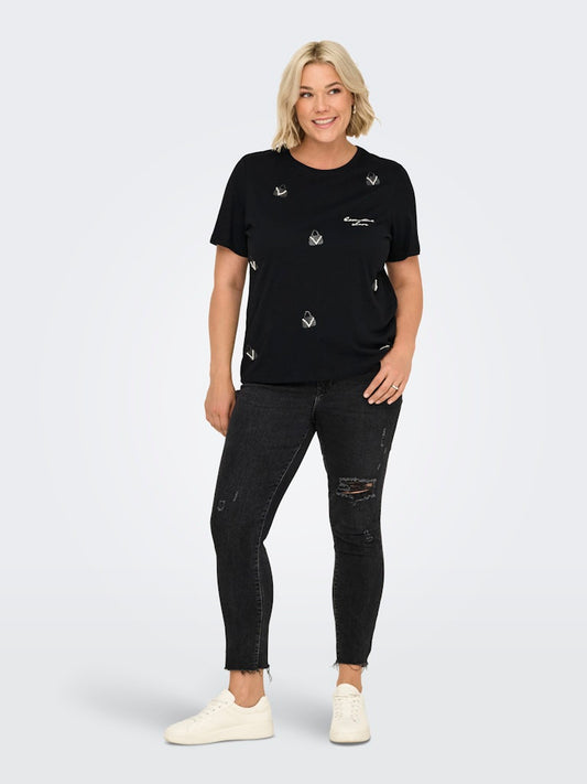 Only Carmakoma - T-shirt - Donna curvy | carkita life ss jeans tee jrs