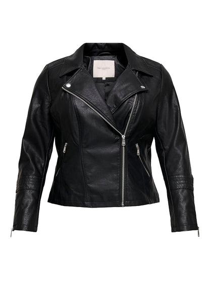 Only Carmakoma - Giacca - Donna curvy | caremmy faux leather biker noos