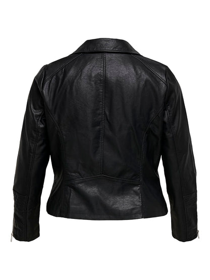 Only Carmakoma - Giacca - Donna curvy | caremmy faux leather biker noos