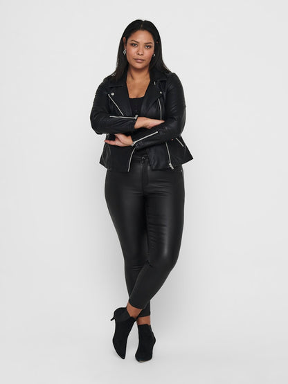 Only Carmakoma - Giacca - Donna curvy | caremmy faux leather biker noos