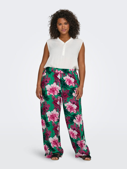 Only Carmakoma - Pantalone - Donna curvy | carclea life palazzo pants aop