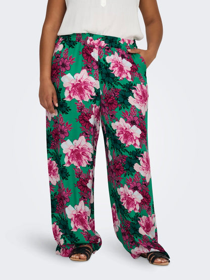 Only Carmakoma - Pantalone - Donna curvy | carclea life palazzo pants aop