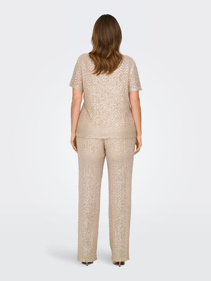 Only Carmakoma - T-shirt - Donna curvy | carviviana ss v-neck sequins top jrs