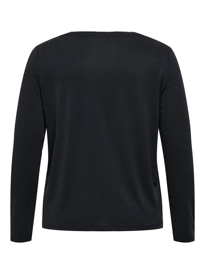 Only Carmakoma - T-shirt manica lunga - Donna curvy | carfree life l/s v-neck top jrs