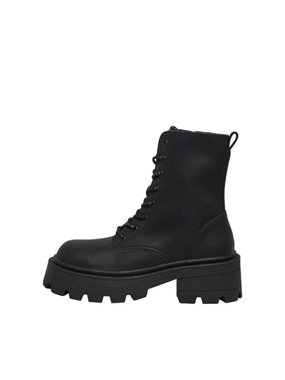 Only shoes - Stivali - Donna | onlbanyu-3 pu monochrome lace boot noos