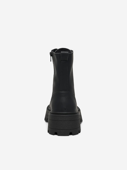 Only shoes - Stivali - Donna | onlbanyu-3 pu monochrome lace boot noos