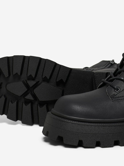 Only shoes - Stivali - Donna | onlbanyu-3 pu monochrome lace boot noos