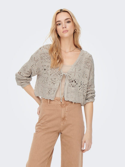 Only - Cardigan - Donna | onlbeach life 7/8 tie cardigan knt noos