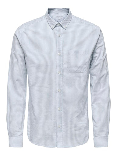 Only&Sons - Camicia uomo | onsalvaro slim ls oxford stripe shirt