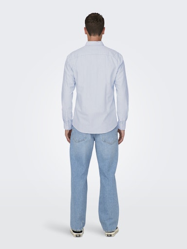 Only&Sons - Camicia uomo | onsalvaro slim ls oxford stripe shirt