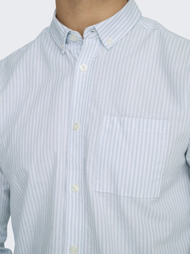 Only&Sons - Camicia uomo | onsalvaro slim ls oxford stripe shirt