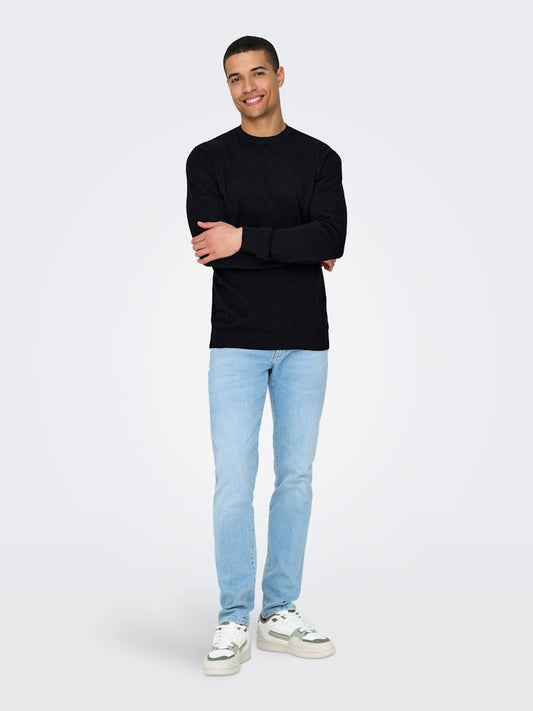Only & Sons - Pullover - Uomo | onsloui reg 12 mel crew pullover noos