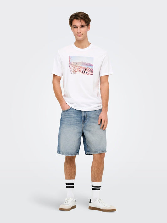 Only & Sons - Bermuda - Uomo | onsfade mb tint 9085 tai dnm shorts noos