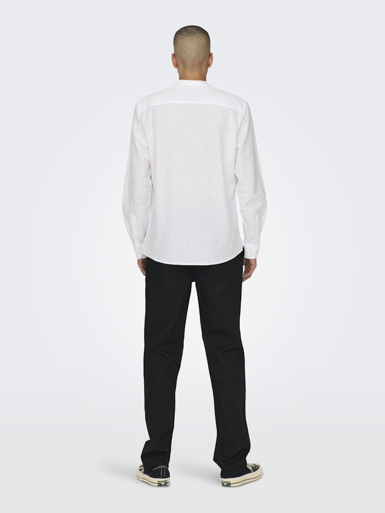 Only & Sons - Uomo - Camicia | onscaiden ls solid linen mao shirt noos