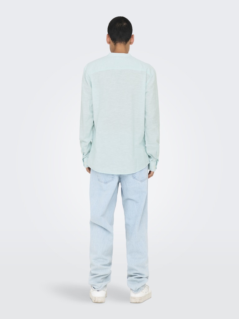 Only & Sons - Uomo - Camicia | onscaiden ls solid linen mao shirt noos