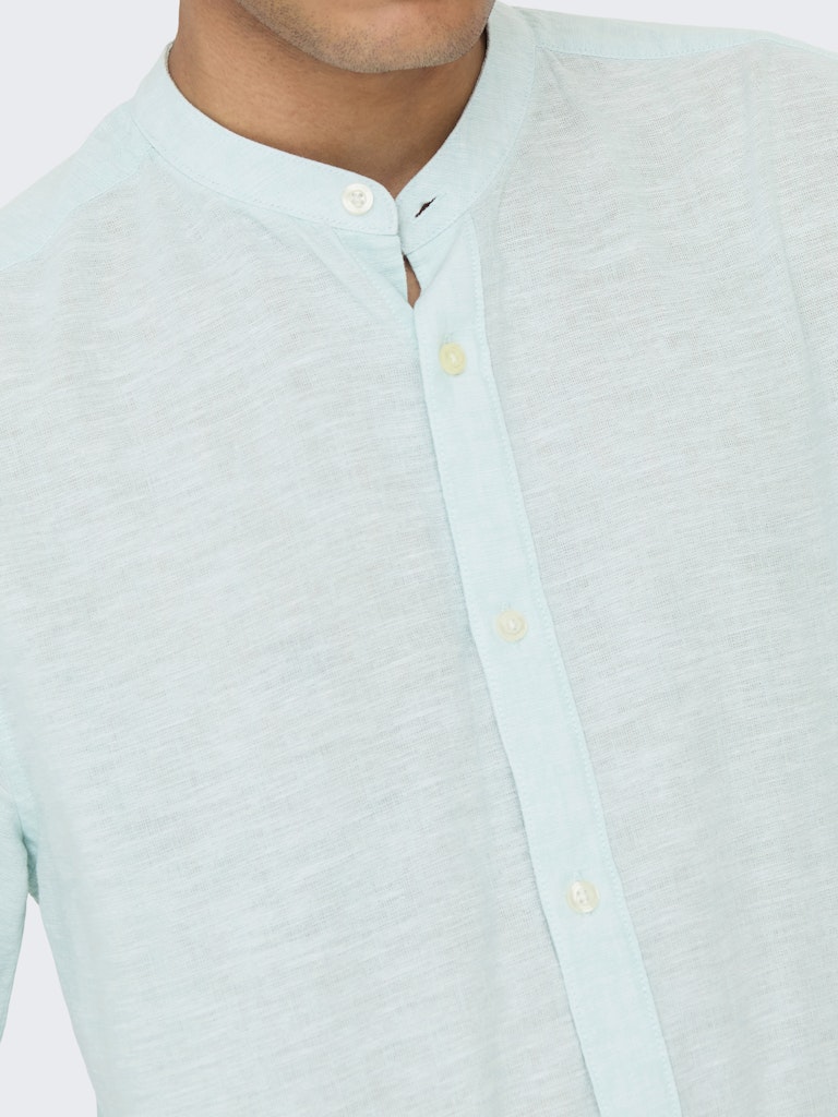 Only & Sons - Uomo - Camicia | onscaiden ls solid linen mao shirt noos