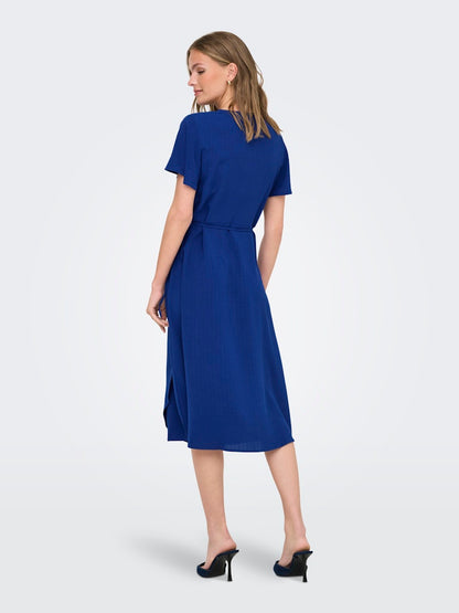 Only - Vestito wrap - Donna | onlcali life s/s midi wrap dress wvn