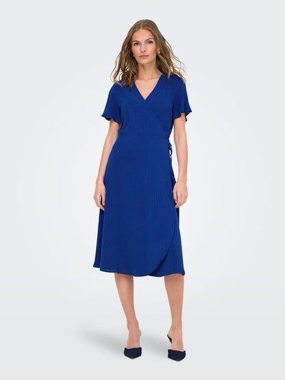 Only - Vestito wrap - Donna | onlcali life s/s midi wrap dress wvn
