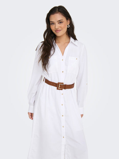 Only - Vestito Chemisier - Donna | onlwillow life ls camicia midi dress wvn
