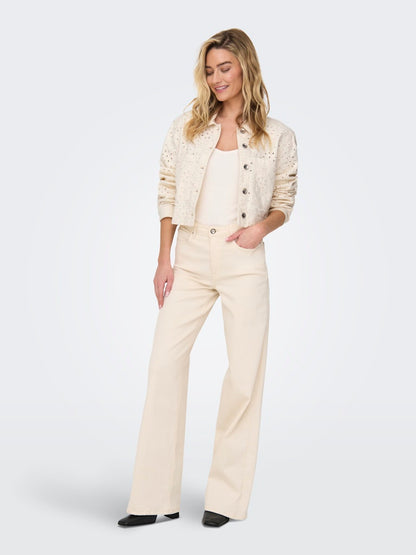 Only - Giubbino - Donna | onlelsa short crochet jacket otw