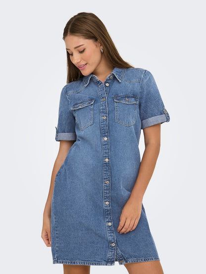 Only - Vestito corto - Donna | onllisa s/s dnm dress gua