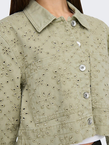 Only - Giubbino - Donna | onlelsa short crochet jacket otw