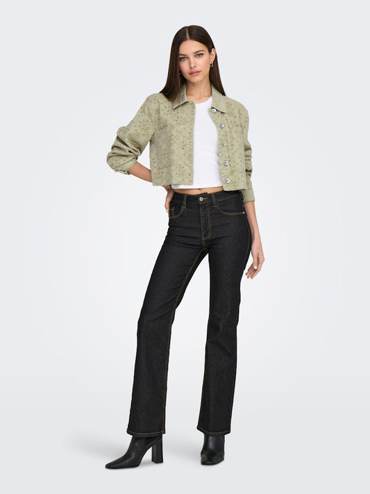 Only - Giubbino - Donna | onlelsa short crochet jacket otw