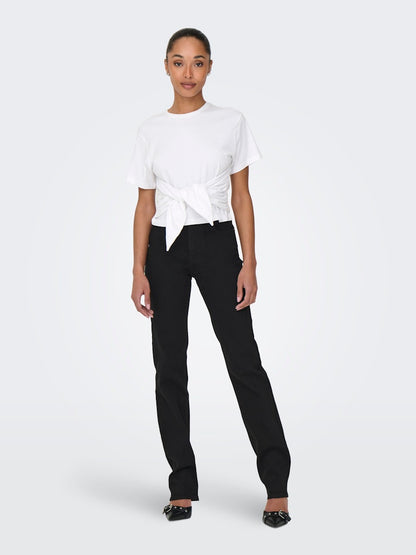Only - T-shirt - Donna | onlwill life s/s tie top jrs