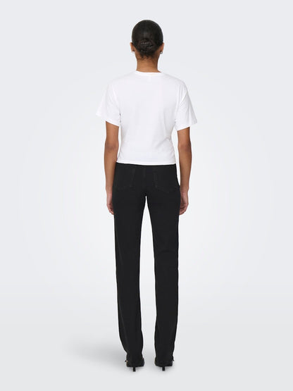 Only - T-shirt - Donna | onlwill life s/s tie top jrs