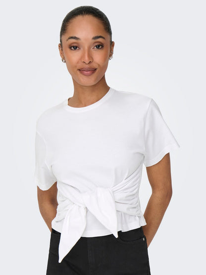 Only - T-shirt - Donna | onlwill life s/s tie top jrs