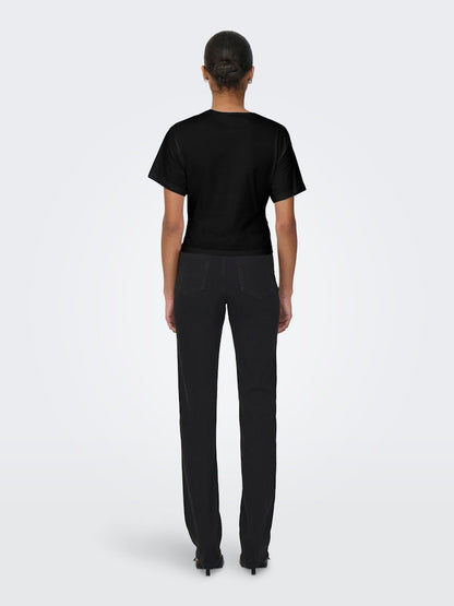 Only - T-shirt - Donna | onlwill life s/s tie top jrs